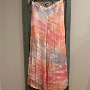 Young Fabulous & Broke Coral Ombre Palazzo Pants Size Large NWT